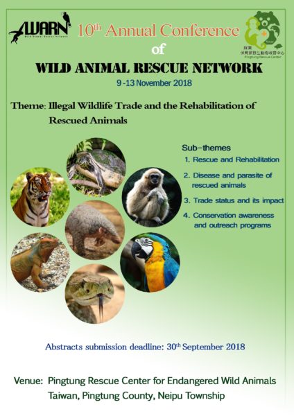 WARN conference 2018 in Taiwan . – Wild Animal Rescue Network